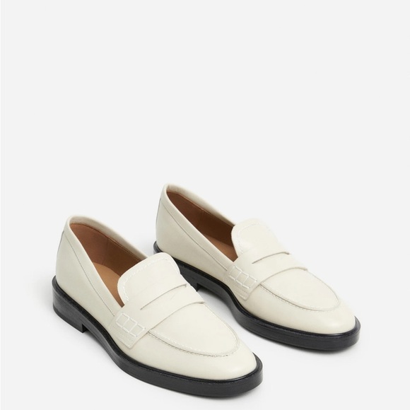 Flattered Shoes - Flattered Sara Creme Leather Loafer
